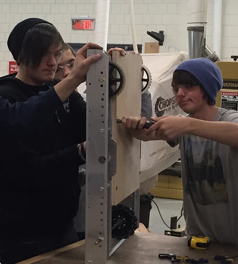 Norm & Justin on chassis prototyping