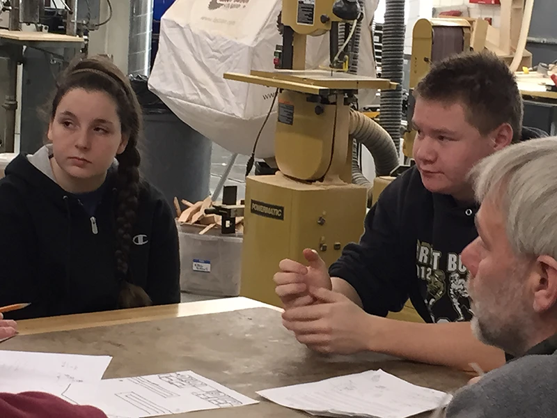 Anna & Hayden discussing intake methods