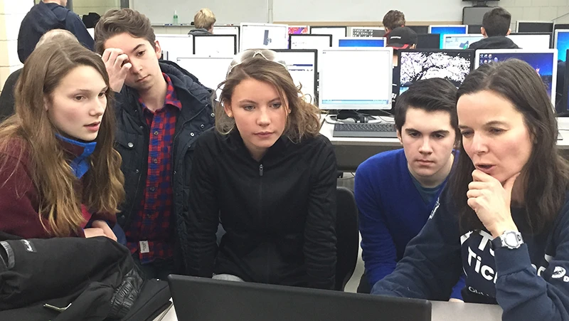 Programmers review code from Saturday