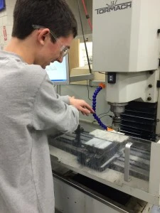Jared at the tormarch making gear plates