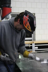 RJ in his favorite helmet