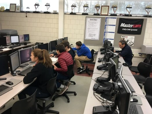 The morning started off with CAD work